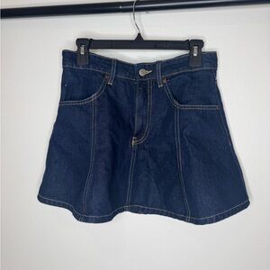Zara Dark Blue Denim Mini Skirt